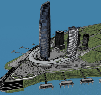 现代超高层办公楼